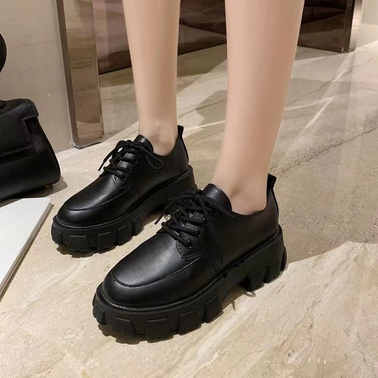 Sepatu Wanita Docmart Hitam Sepatu Oxford Wanita Import Premium