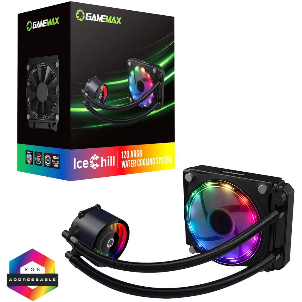 GAMEMAX ICEHILL 120 RAINBOW ARGB Aura Sync Cooling Fan