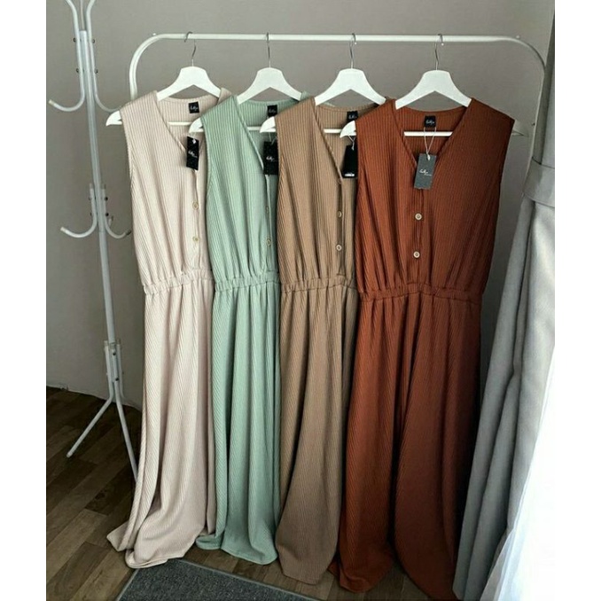 WAFFLE CELLA OVERALL OUTFIX / Outfix waffle cella overall / WAFFLE CELLA OVERALL / Inner dress Outfi