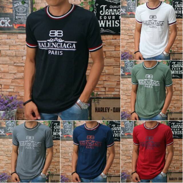 Baju Kaos Atasan Pria Remaja Tshirt Distro Oblong Slimfit