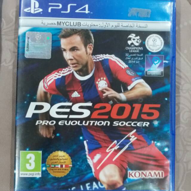 Jual pes 2015 kaset ps4 ci