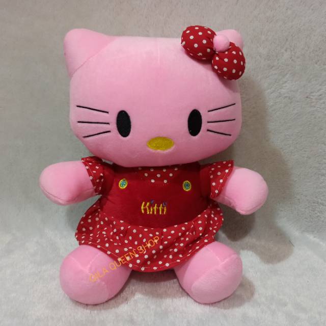 Boneka hello Kitty XL POLOS gratis ukir nama atau photo 50CM