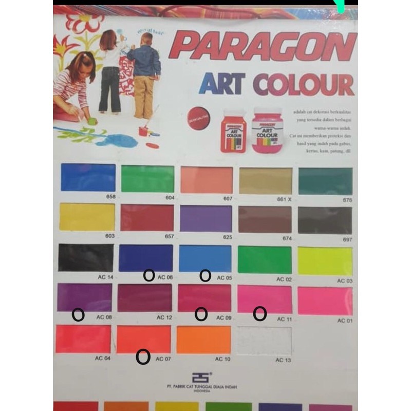 

paragon cat lukis / art colour / cat acrylic