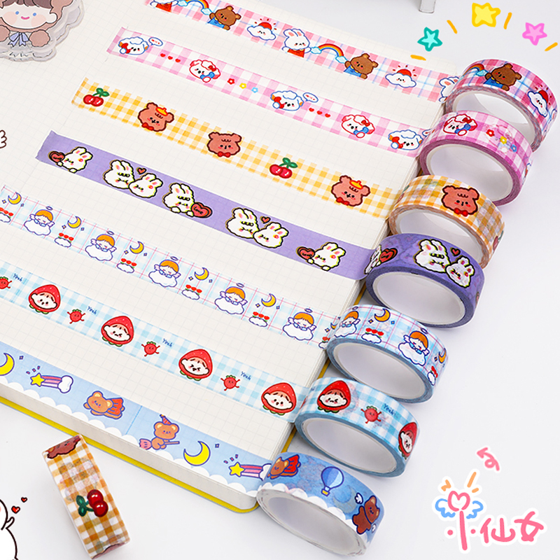 Japanese Cute Cartoon Washi Tape Diary Decoration DIY Sticker