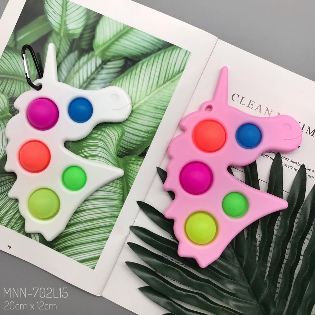pop it rainbow amonngus - push bubble fidget toys rainbow apple- unicorn - dinosaurus-mickey-awan-SIMPLE DIMPLE UNICRN
