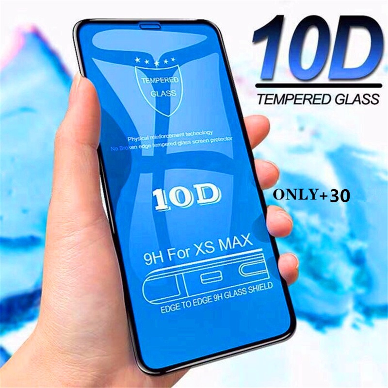 Pelindung Layar Tempered Glass 10d Untuk iPhone 13 Pro Max 12 Pro Max 11 Pro 6 7 8 X XR XS Max 11