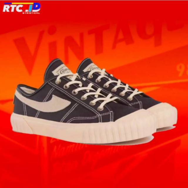  SEPATU  COMPASS  VINTAGE  98 LOW BLACK Shopee Indonesia