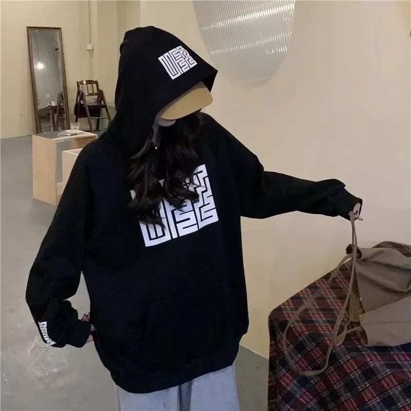 Female Sweater Hoodie Wanita Remaja OOTD Casual Daily l Outerwear Fit To XL Besar