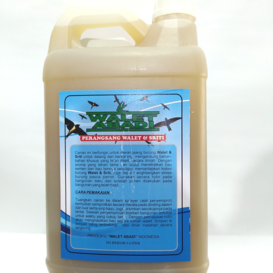 Parfum Walet Abadi Aroma Pemikat Walet 5 Liter Perangsang Walet
