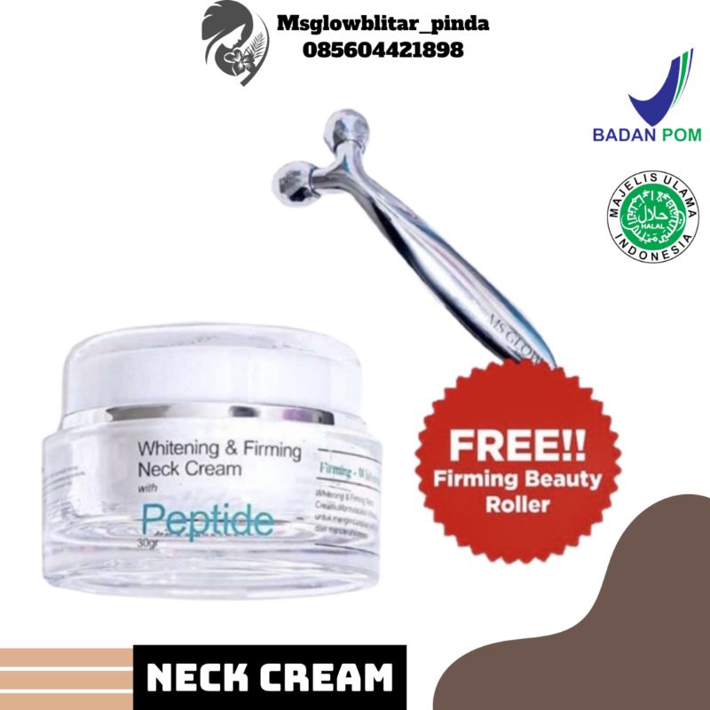 NECK CREAM MS GLOW / KRIM PEMUTIH LEHER / SKINCARE / KRIM LEHER