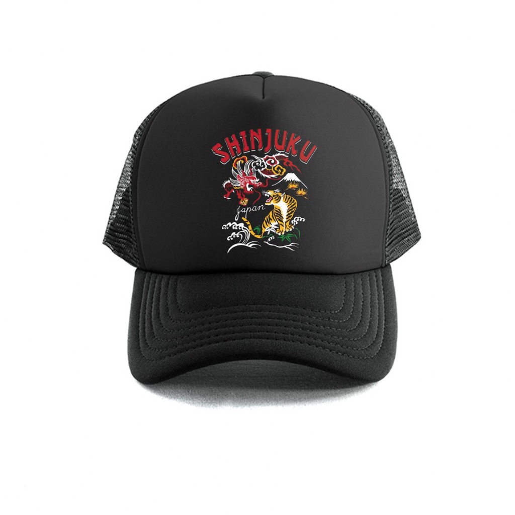 Topi Trucker Jaring Distro Pria Kualitas Premium Berkualitas Gambar Keren Tema Quotes Kata Kata Typography Jepang Motor Pantai Holiday Warna Hitam Ukuran Dewasa Terbaru 2025