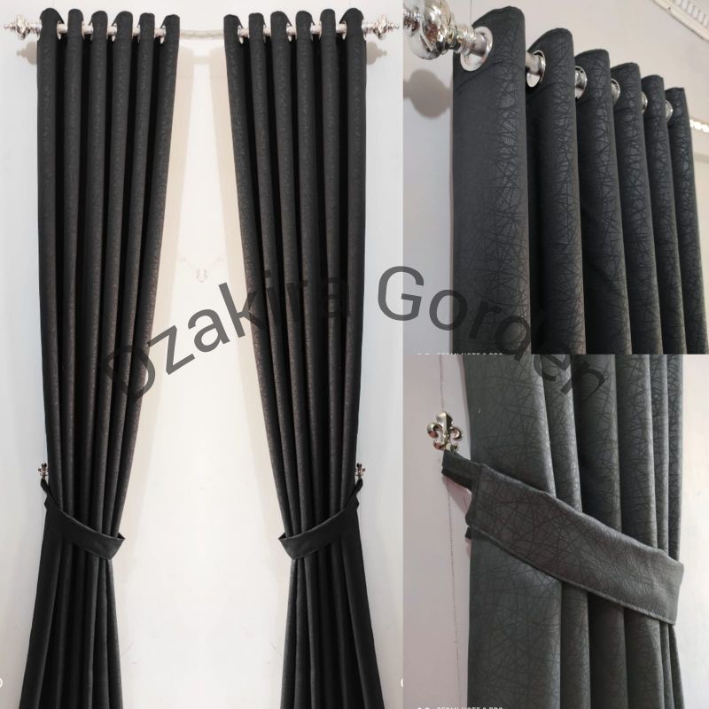 Gorden Polos Lebar 130cm / Gorden Blackout Polos, Gorden Minimalis