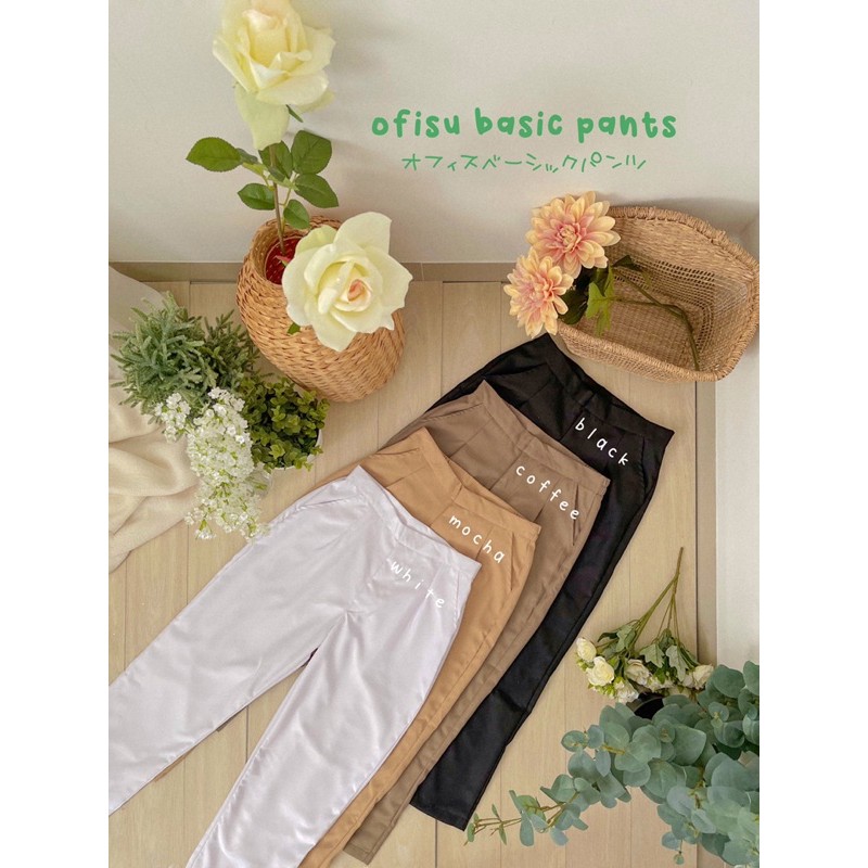 KANON - Ofisu Basic Pants - Celana bahan kantor pensil wanita