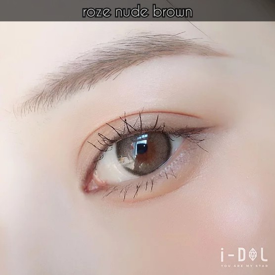 Softlens i-DoL Canna Roze Nude Brown Soft Lens Coklat by Princess Idol dupe Idollens Softlense Minus