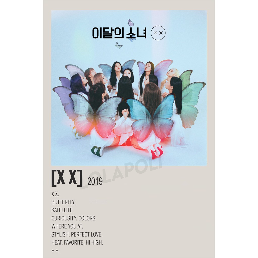 Poster Cover Album K-Pop X X - Loona