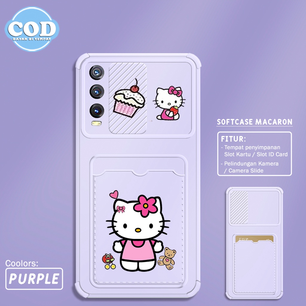 SOFTCASE SLIDE CARD FOR OPPO A16 / A15 A15S / A3S / A74 / A7 A12 A5S A11K F9 / A9 2020 A5 2020  SOFT