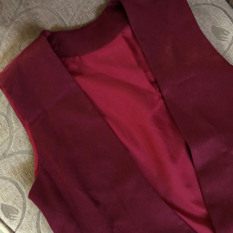 Preloved Set Rompi /Baju Kantor Murah/Blazer Merah Hati/Baju Kantor Klasik/Setelan Rompi dan Celana