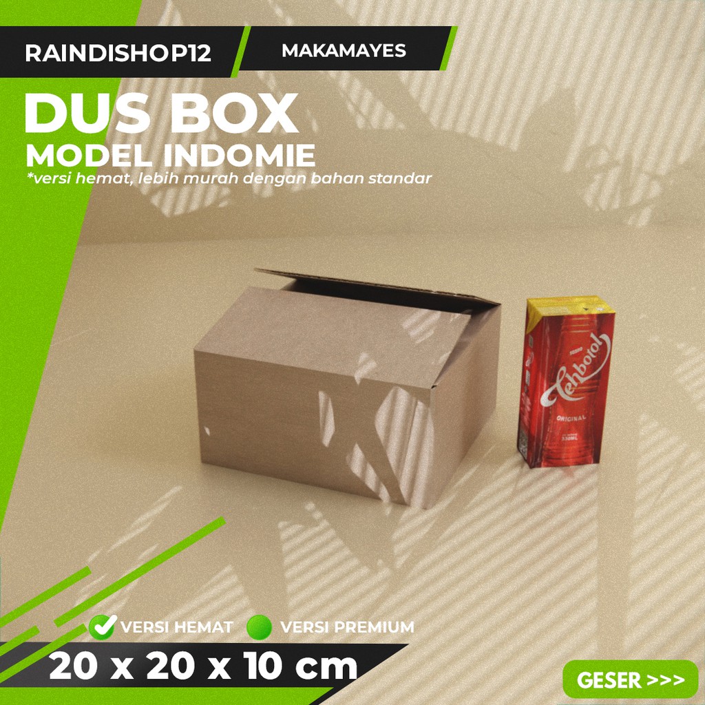 

BOX 20 X 20 X 10 CM KARDUS KOTAK KEMASAN PACKAGING KADO POLOS