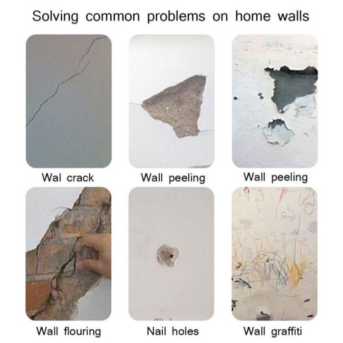 Wall Improvement Sekali Usap Memperbaiki Dinding tembok Rusak !!