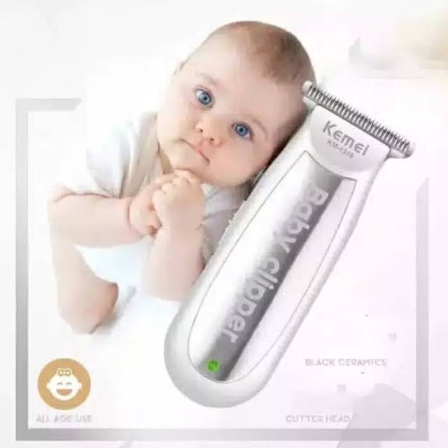 alat cukur rambut bayi mesin halus senyap cukuran baby Clipper kemei km 1319