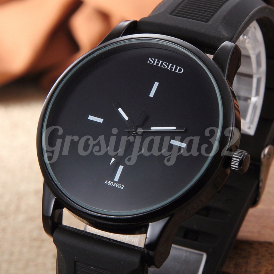 (GROSIRJAYA32) Jam Tangan Wanita SHSHD KARET Fashion Korea Bahan Silikon Model Simple Korean Watch Silicone Quartz