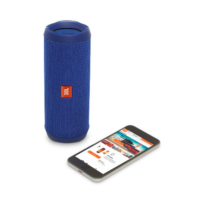 JBL Flip 4 Waterproof Portable Buetooth Speaker - Blue