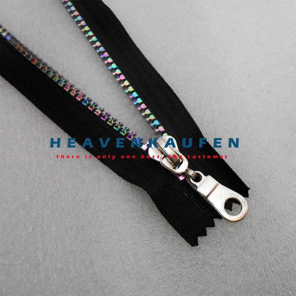 Resleting Pelangi / Rainbow Zipper 25 cm Vislon Close-End Untuk Resleting Busana Wanita Dll Kode BC