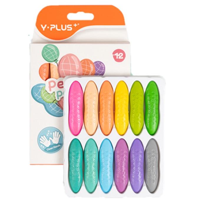 

Berkualitas! Magical Crayon 12 pcs 24 pcs Crayons Bayi Anak Peanut Yplus UK Mudah Dihapus Tidak Mengotori Tangan