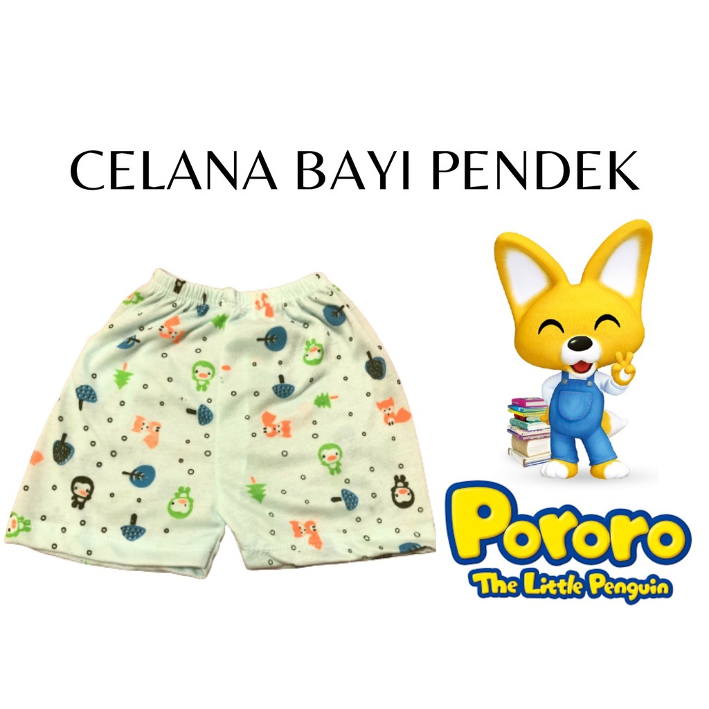 celana bayi pendek 3 pc seri warna termurah dan terlaris