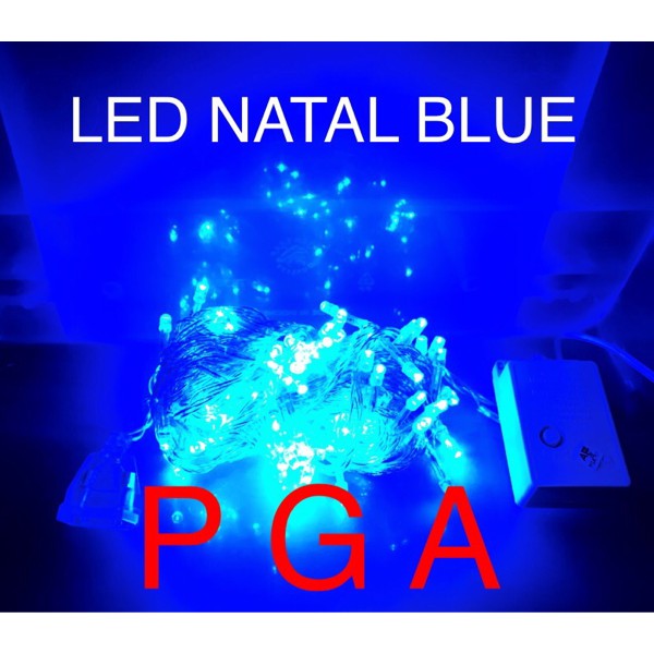 LAMPU NATAL LED / LAMPU HIAS LED / LAMPU DEKORASI LED BIRU / 100 LED