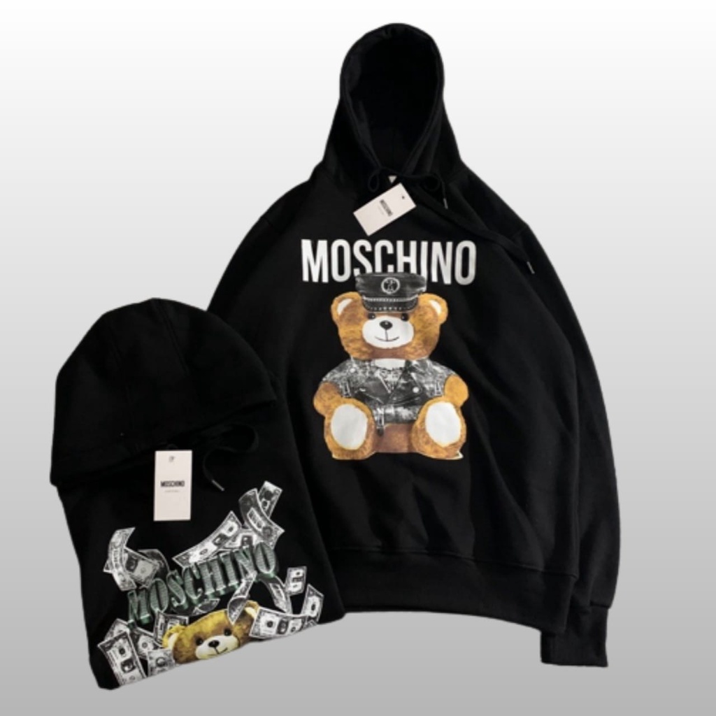 Sweater Hoodie Moschino Original Distro Pria &amp; Wanita Premium Quality