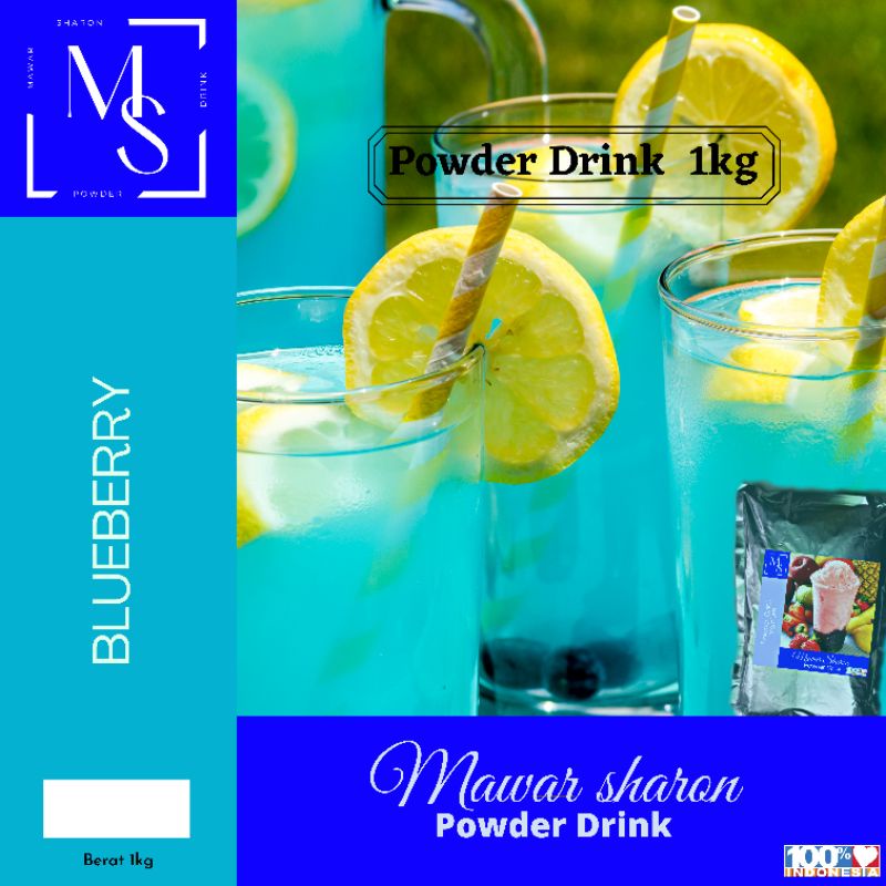 

Powder/Bubuk minuman Premium rasa Blueberry
