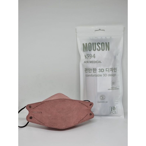 Masker KF94 Mouson 4ply Pink Lady