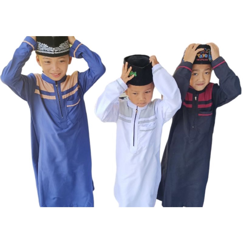 Jubah Anak Laki Laki / Pakaian Jubah Anak Pria Pakistan / Gamis Jubah Anak laki laki 2 - 15 Tahun / 