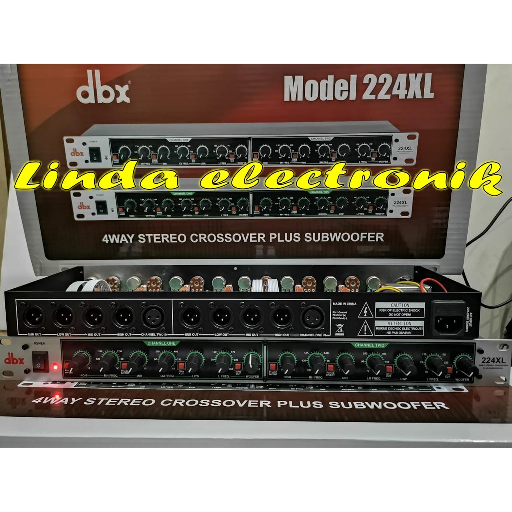 crossover dbx 224XL + SUBWOOFER dbx224xl dbx224 xl dbx 224 xl GRADE A