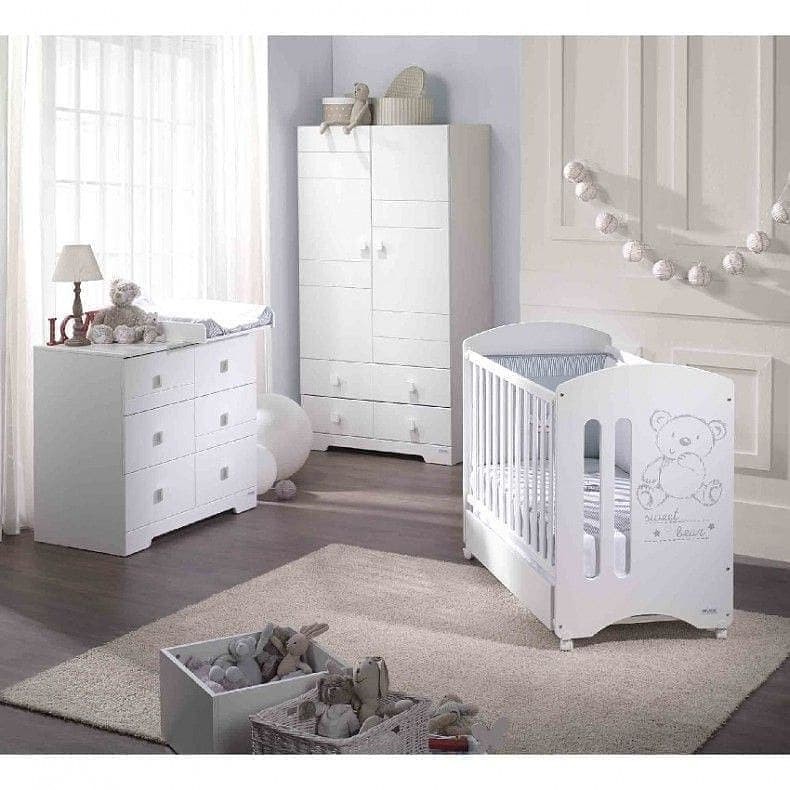 Set Box Tempat Tidur Bayi Putih Jepara