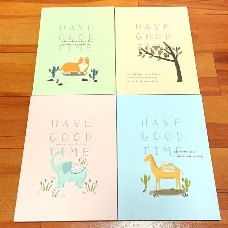 Kaca Cermin Rias Model buku Uk 20 x 15 / Cermin Lipat / Cermin Cover Lucu-HAVE A GOOD TIME