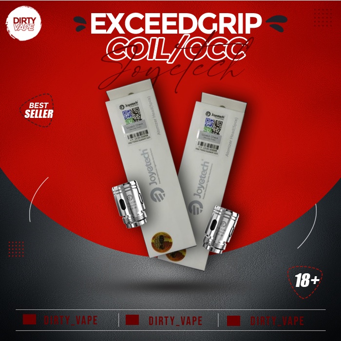 COIL EXCEED GRIP 0.4 OHM JUGA CARTRIDGE KOSONG DAN SALT