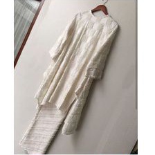 Tunik Tenun Bulu Putih Tulang