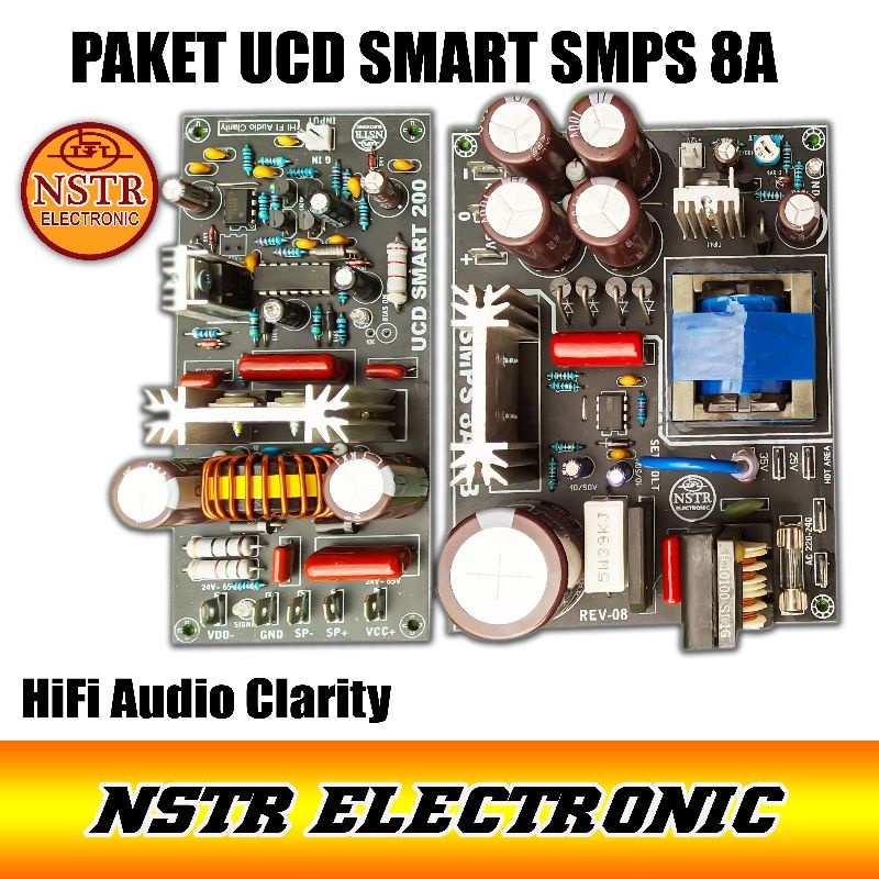 paket audio amplifier ucd smart 200+ smps 8A