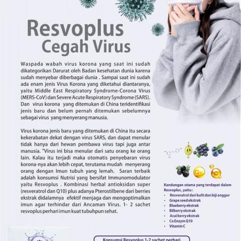 Resvoplus Longrich Suplemen Antioksidan Tinggi Nutrisi Jantung Plus Lawan Virus 15 Sachet Original Shopee Indonesia