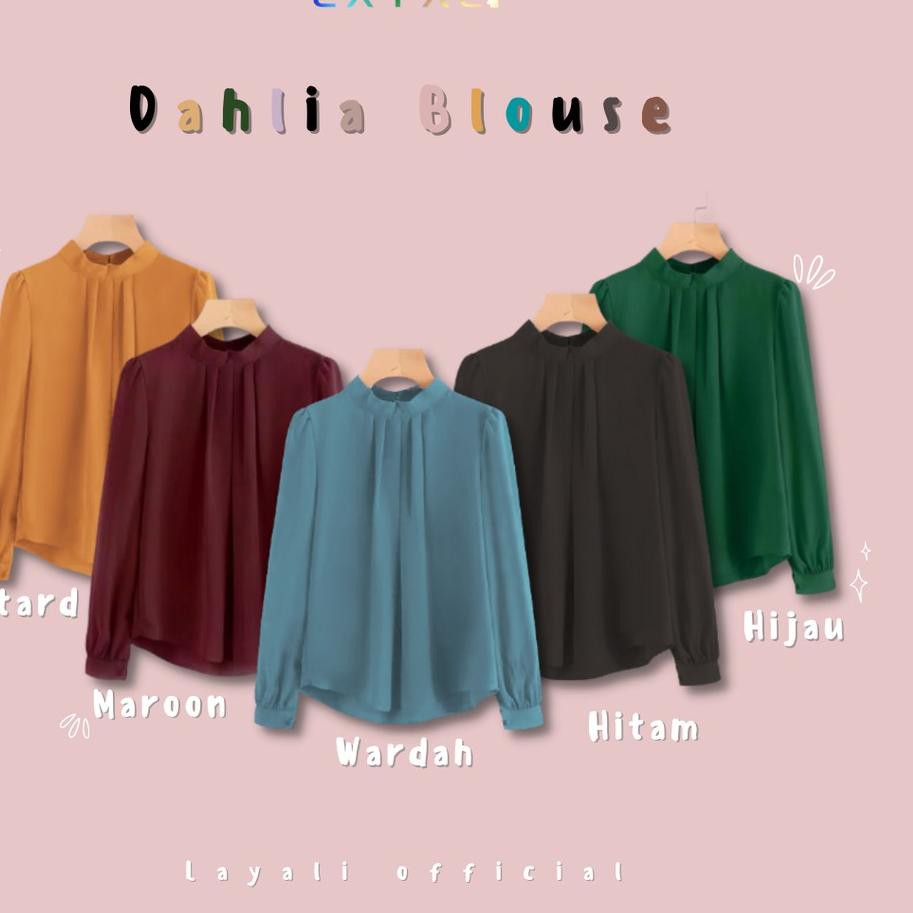☝ BLOUSE FASHION KERJA TERKINI DAHLIA BY LAYALI ➮