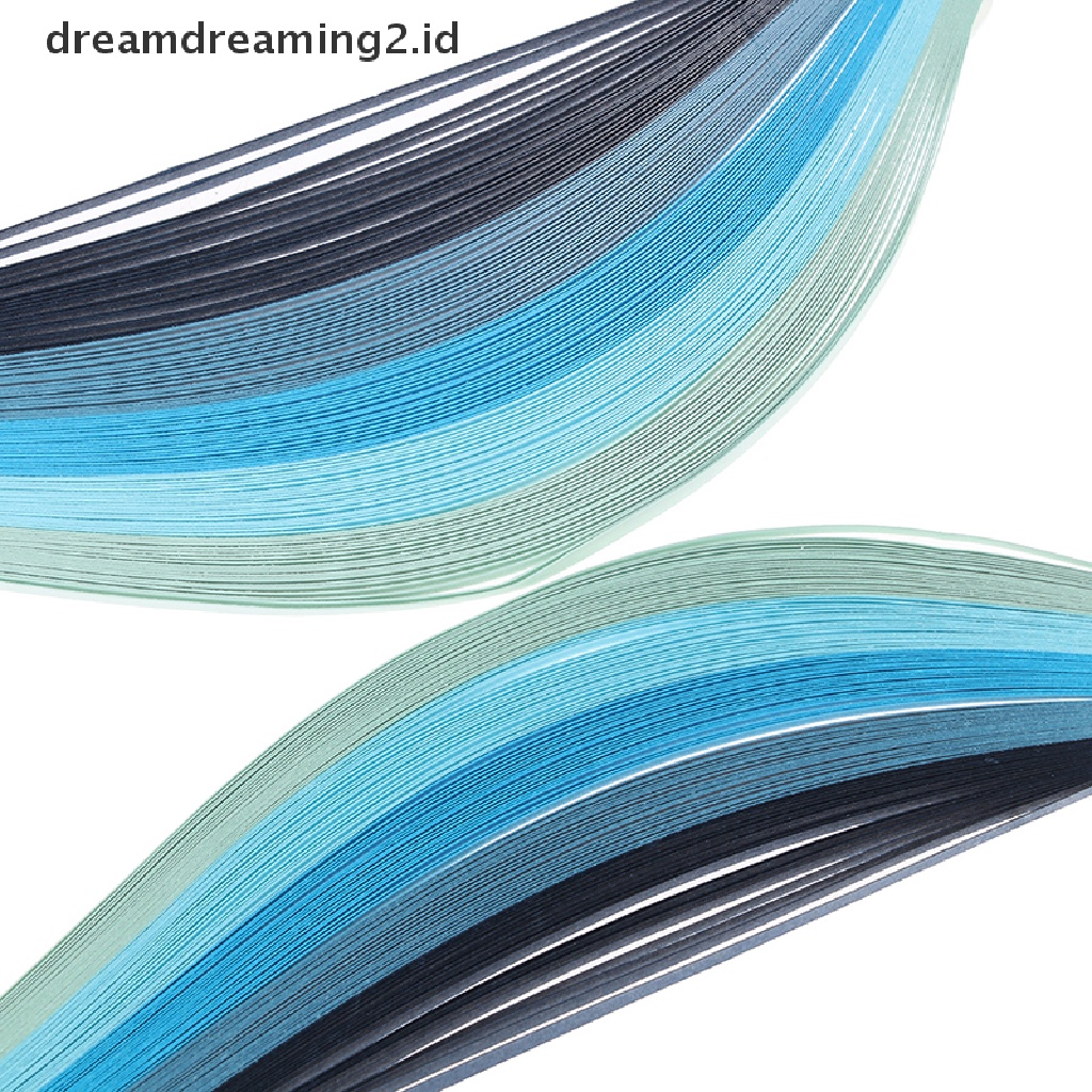 100pcs / Set Strip Kertas Quilling 3mm 39cm Untuk Kerajinan Tangan DIY