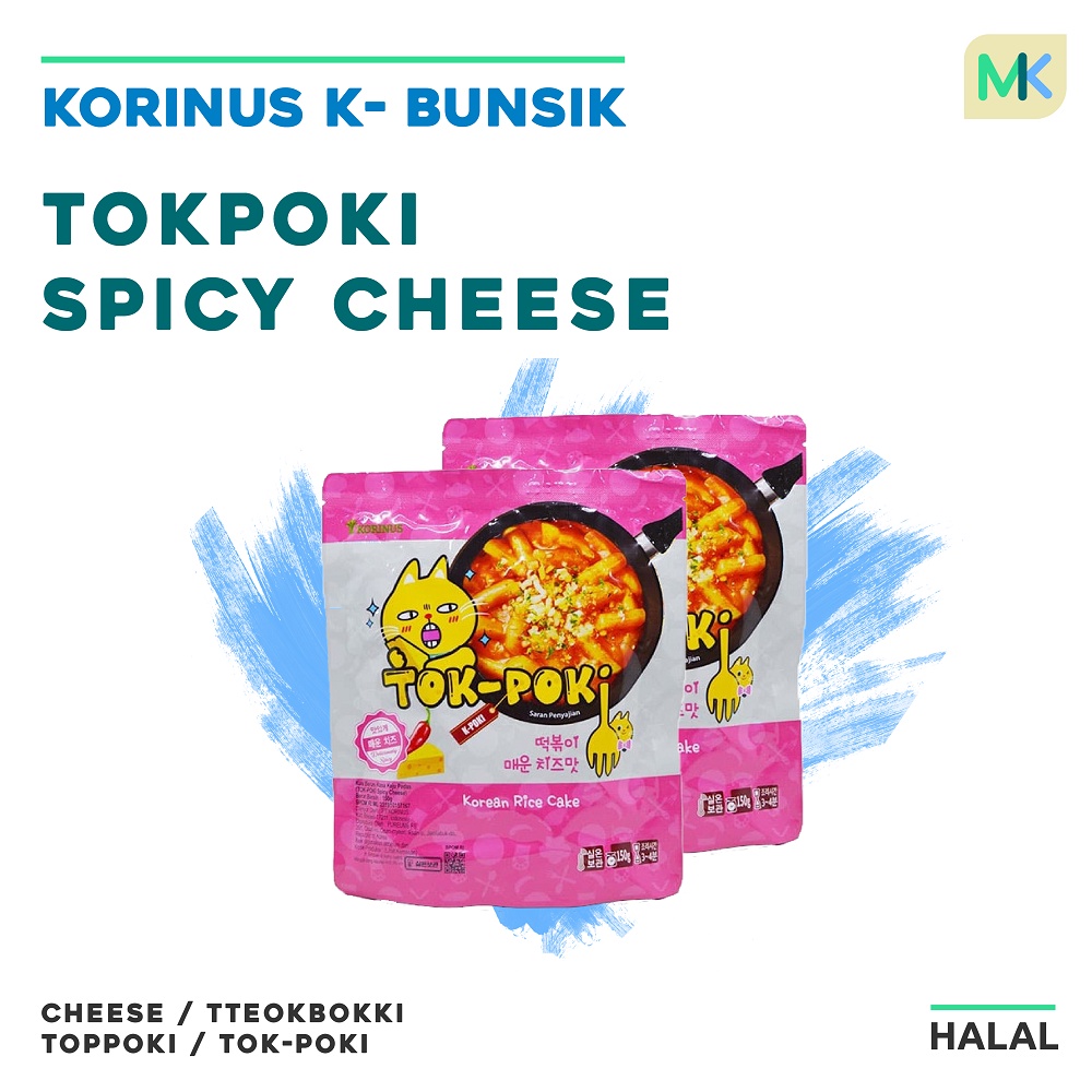 

KORINUS K-BUNSIK TOKPOKI SPICY CHEESE / TTEOKBOKKI / TOPPOKI /TOK-POKI