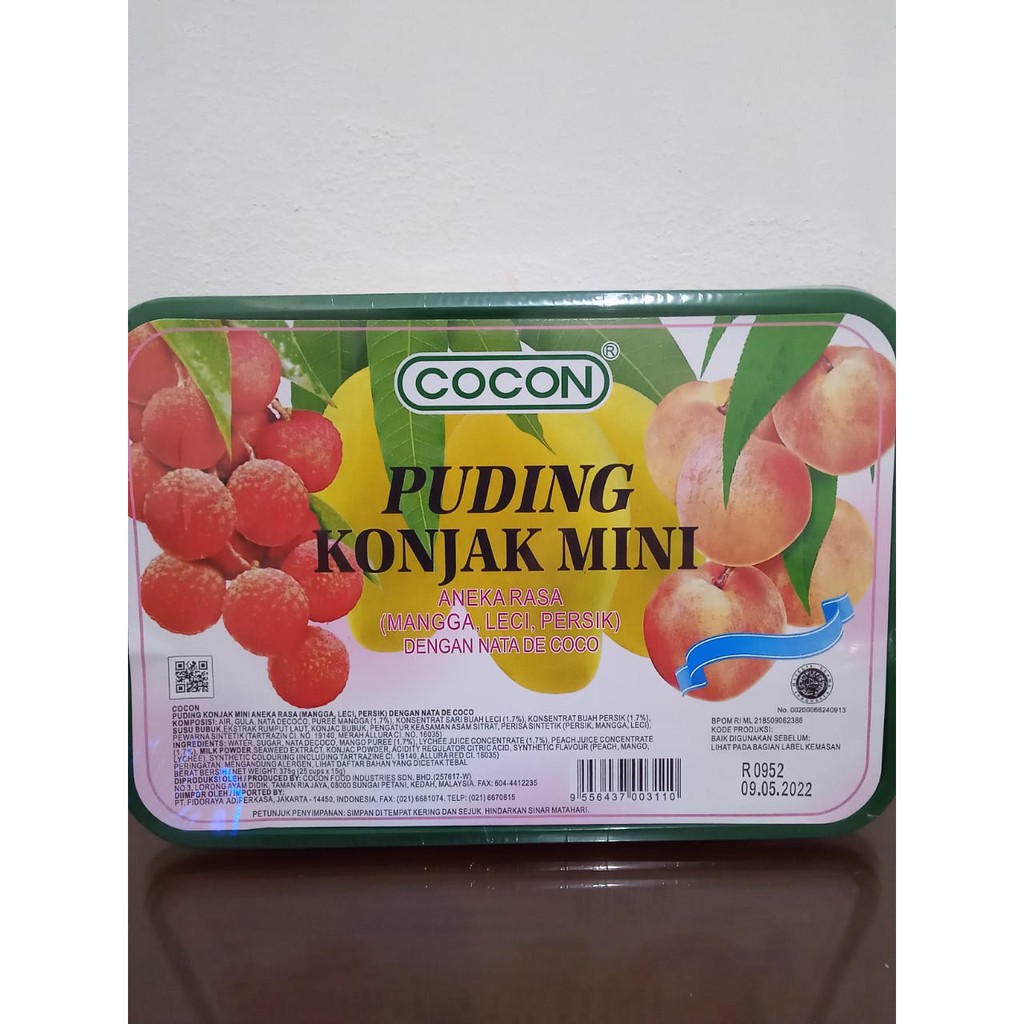 

Cocon Konjak Mini Aneka Rasa 375g ( 25 cups X 15g )