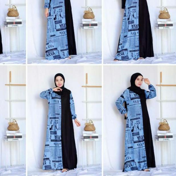 ✮ Dress Koran Terhits 2021 - Longdress Polos Rayon Crincel - Gamis Wanita Terbaru ♧