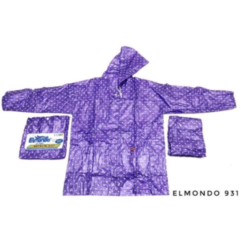 Jas Hujan Jaket Celana Elmondo Polkadot 931