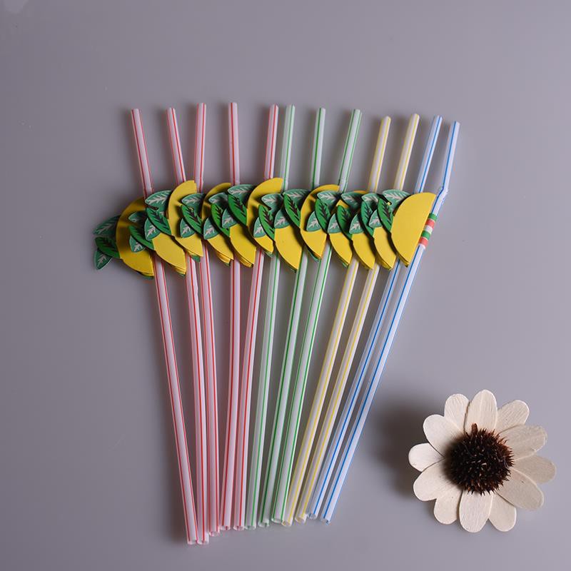 tropical fruit straw/ pipet warna/ sedotan hias buah