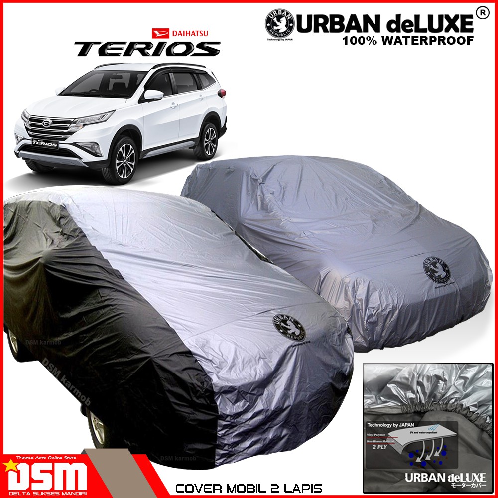 Urban Deluxe Cover Mobil 2 Lapis Daihatsu Terios - Toyota Rush / 100% Waterproof Dan Anti Gores