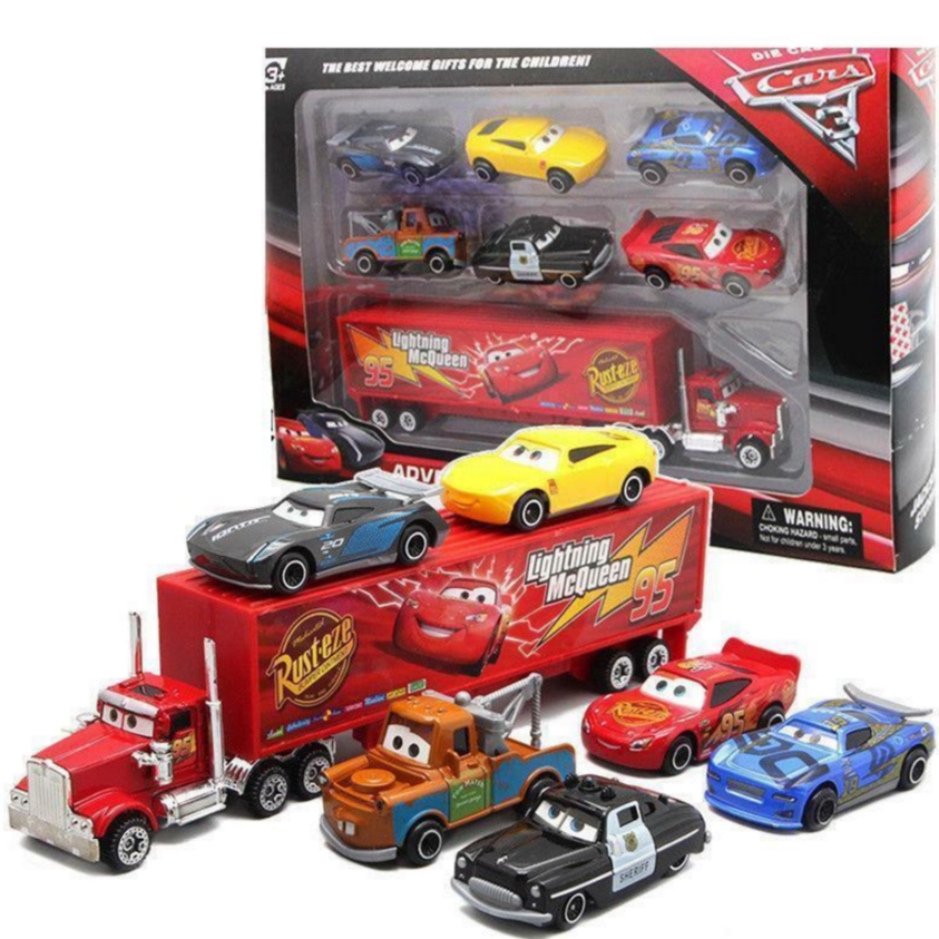 7Pcs / Set Action Figure Disney Cars Uncle Truck Lightning McQueen